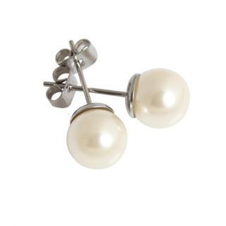 Faux-pearl Studs