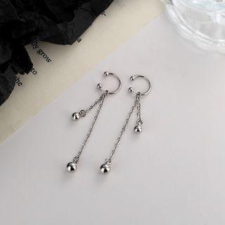 Bead Sterling Silver Fringe Earring