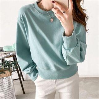 Cropped Cotton Sweatshirt