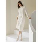 Knit Set: Mock-neck Vest + Long Dress