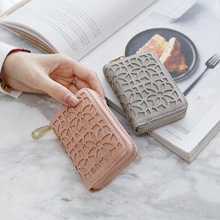 Floral Cutout Short Wallet