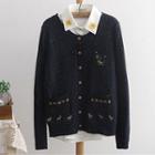 Dear Embroidered Cardigan