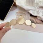Acrylic Disc Hair Clamp 1 Pc - Gold - One Size