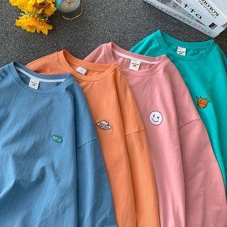 Long Sleeve Embroidered T-shirt (various Design)