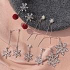 Snowflake Drop Earring / Clip-on Earring (various Designs)