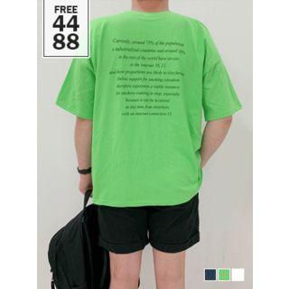 Couple Current Letter-printed T-shirt