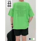 Couple Current Letter-printed T-shirt