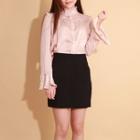 Frill-detail Satin Blouse
