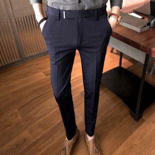 Pinstriped Skinny Dress Pants