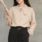 Dotted Print Blouse