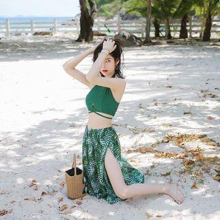 Set: Tankini Top + Pattern Bottom + Cover-up