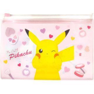 Pokemon Clear Zip Pouch Heart Cosme One Size
