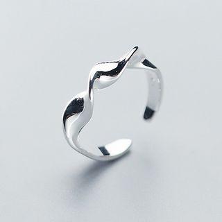 925 Sterling Silver Wave Open Ring S925 Sterling Silver - As Shown In Figure - One Size