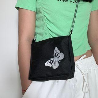 Butterfly Zip Crossbody Bag