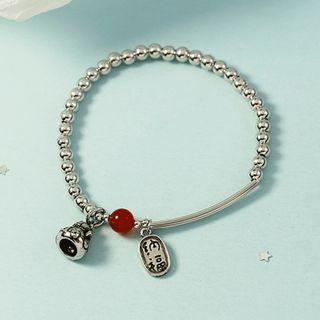 Alloy Fortune Cat Bracelet Red - One Size