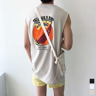 Hawaiian Tropic Printed Sleeveless Top