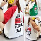 Short-sleeve Raglan Lettering T-shirt