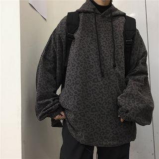 Leopard Print Batwing Hoodie