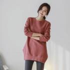 Cutout-side Long Pullover