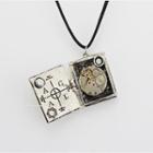 Steampunk Pendant Alloy Necklace Black & Silver & Gold - One Size