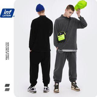 Mock-neck Loose T-shirt