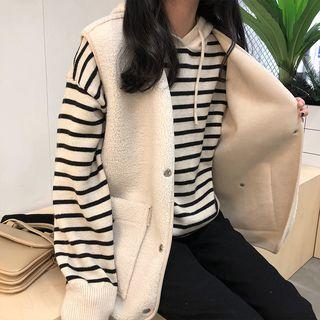 Furry Snap-buttoned Vest