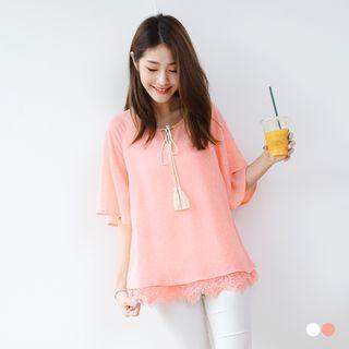 Chiffon 2fer Layered A-line Top