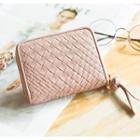 Woven Genuine Leather Wallet