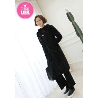 Hooded Fleeced Zip Coat