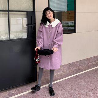 Peter Pan Collar Single Breast Coat