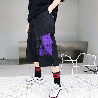 Pocket-detail Wide-leg Shorts