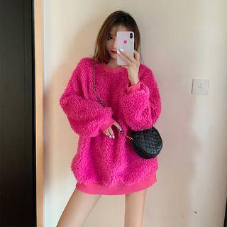 Loose-fit Furry Pullover