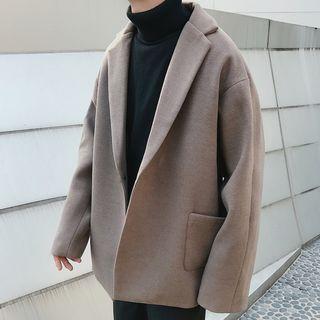 Single Button Plain Coat