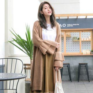 Tiered Bell-sleeve Cardigan