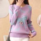 Horse Pattern Thick Sweater