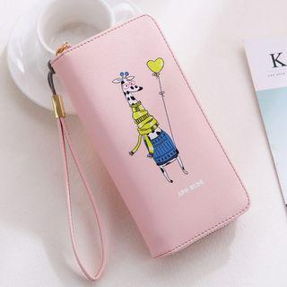 Giraffe Print Long Wallet