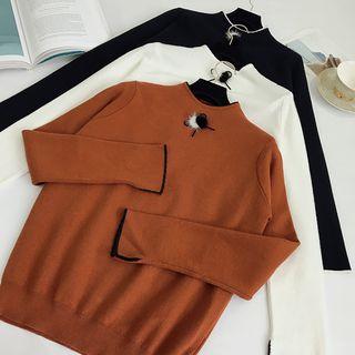 Pom Pom Knit Top
