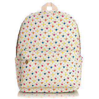 Canvas Dotted Backpack