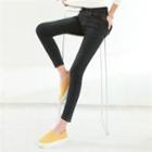Band-waist High-rise Skinny Jeans