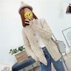 Pocketed Cable Knit Cardigan