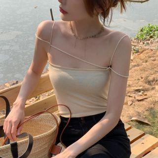Plain Camisole Top Light Almond - One Size