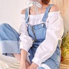 Cuff-hem Wide-leg Jumper Jeans