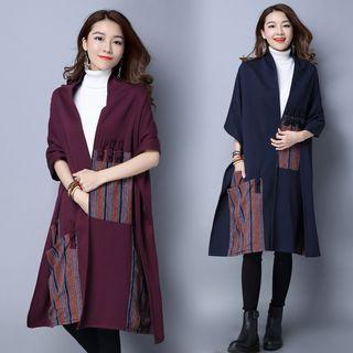 Long 3/4-sleeve Trench Jacket