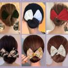 Set Of 1 / 2 / 3 / 4 : Floral Print / Plain Wired Hair Tie (assorted Designs)