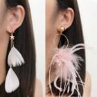 Feather Fringed Earring (various Designs)
