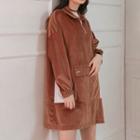 Pocket Front Zipped Pullover Dress