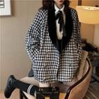 Plaid Double Breasted Coat / Shirt