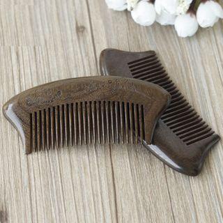 Wooden Hair Comb 1516# - 12.5cm X 5.3cm