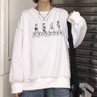 Print Sweatshirt White - One Size