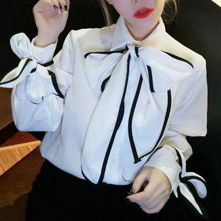 Ribbon-accent Shirt